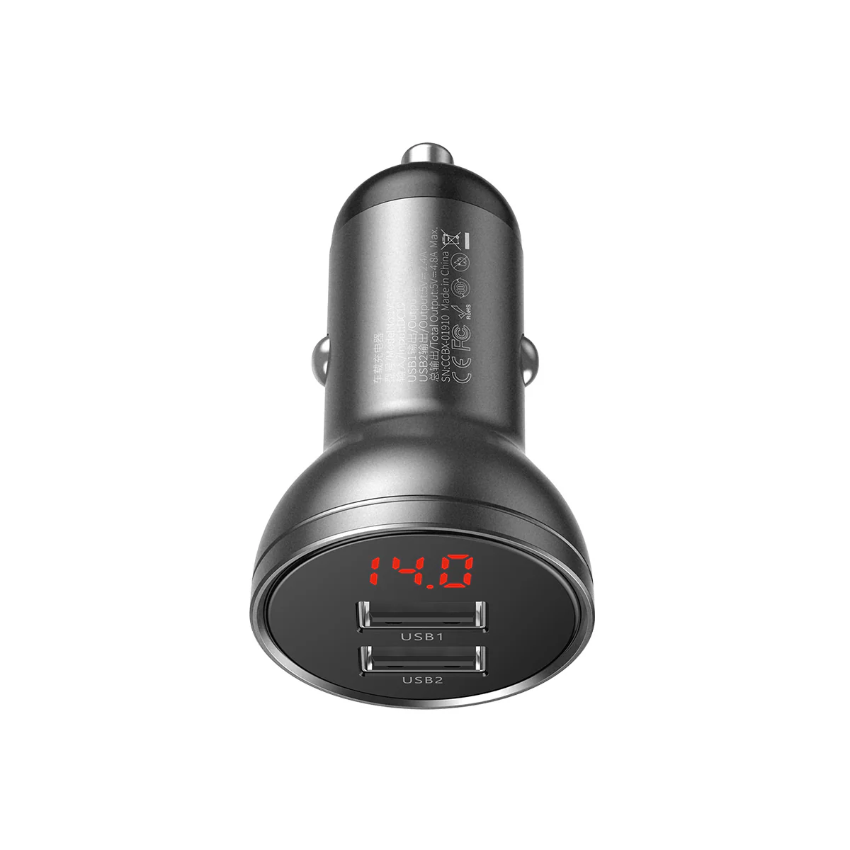 Baseus Dual USB-A Car Charger 24W 4.8A - Image 5
