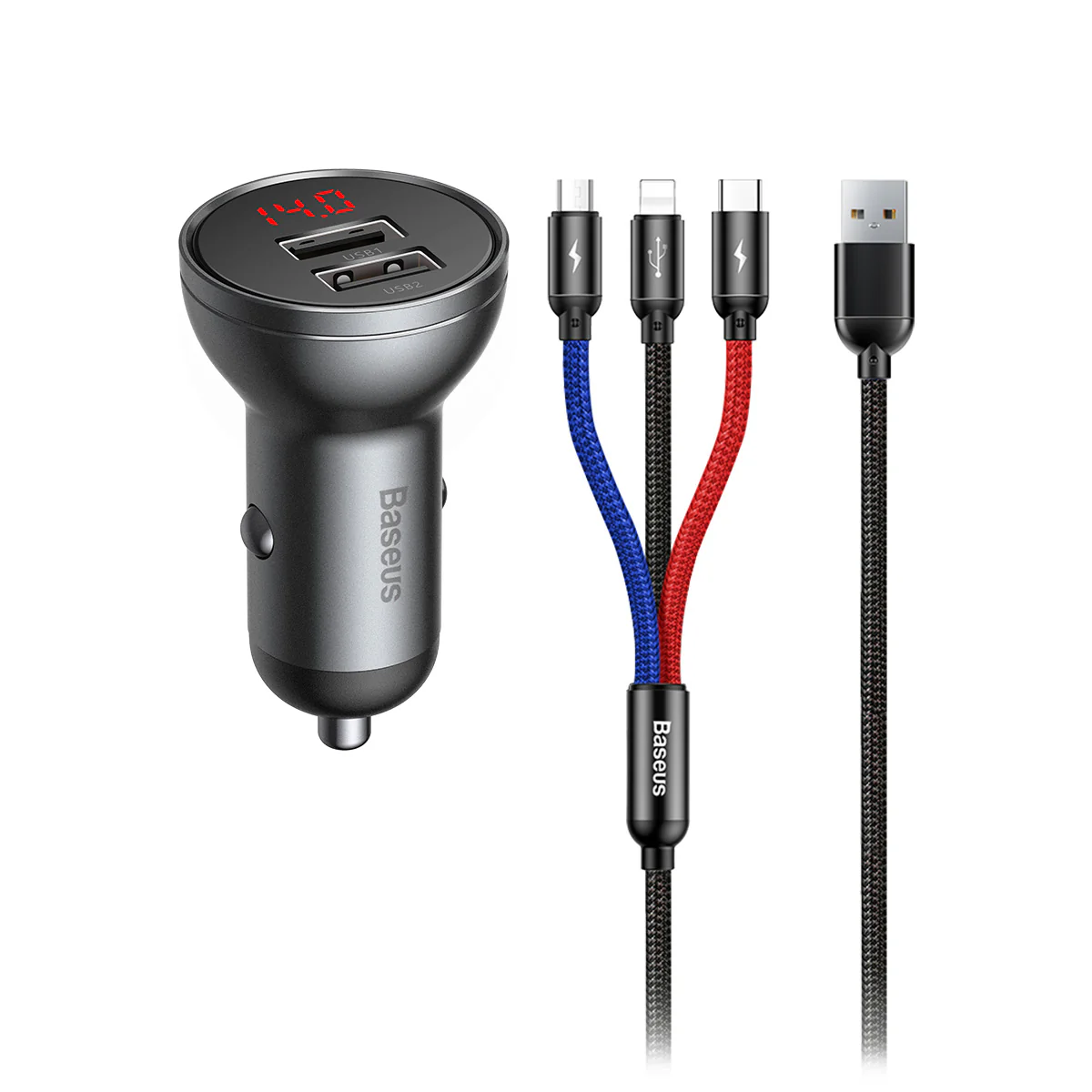 Baseus Dual USB-A Car Charger 24W 4.8A - Image 7