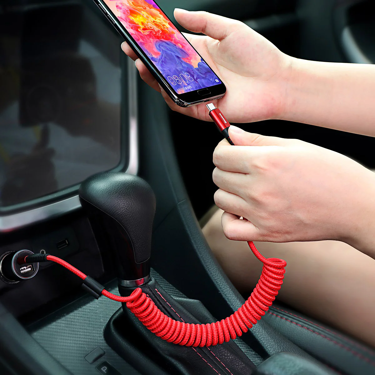 Baseus Fish Eye USB-C Spring Cable 2A 3.3 ft - Image 14